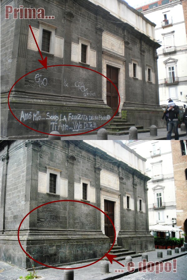 Clamorosa pulitura della Cappella Pontano